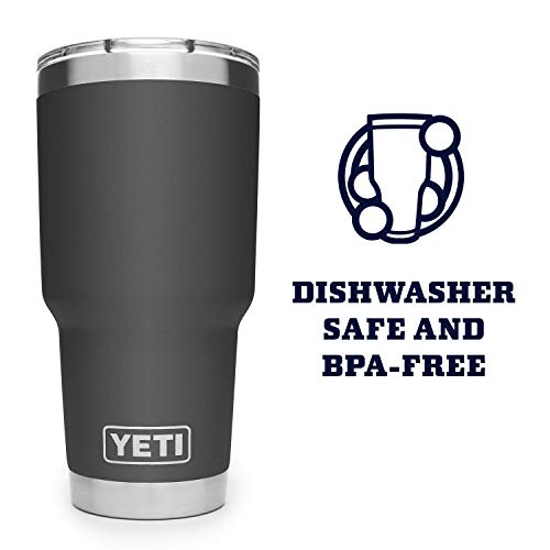 YETI Rambler 30 oz Stainless Steel Vacuum Insulated Tumbler w/MagSlider Lid, Black