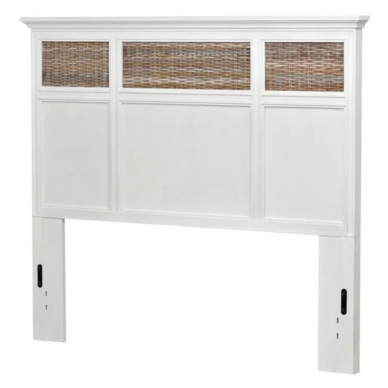 Kauai Queen Wood Headboard White Finish