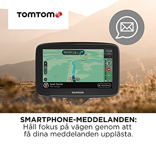 TomTom Car Sat Nav GO Classic, 6 Inch, with Traffic Congestion and Speed Cam Alert Trial Thanks to TomTom Traffic, EU Maps, Updates via WiFi, Integrated Reversible Mount