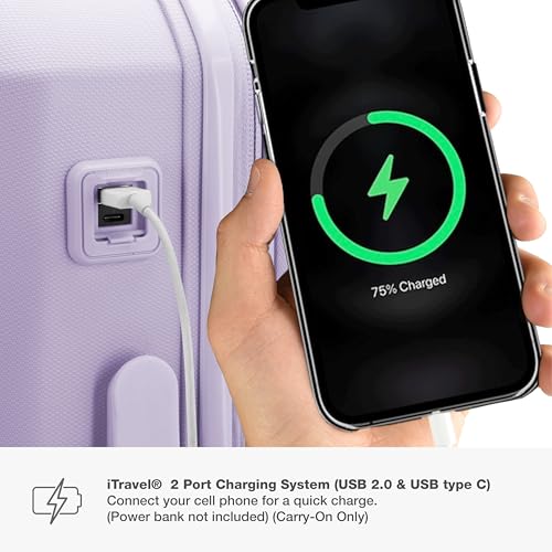 Traveler's Choice Pagosa Indestructible Hardshell Expandable Spinner Luggage, Black, 22