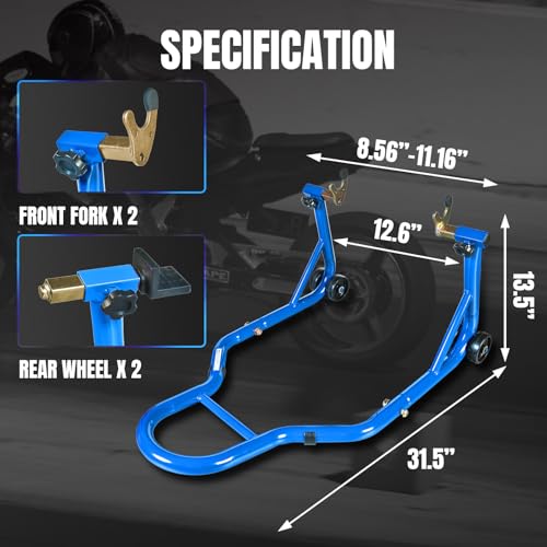Motorcycle Stand Rear Combo Wheel Lift Stands, 500Lbs Capacity,Swingarm Spool Paddock Stands for Sport Bike,Fit for Yamaha Honda Kawasaki