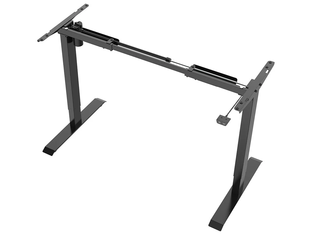 Monoprice Single Motor Sit-Stand Desk - Black, Back to Basics Electric, 32.4 x 18.9 x 27.9 Inches, Lifts & Lowers Up To 154lbs - Workstream Collection