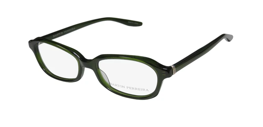 NEW BARTON PERREIRA RAYNETTE WOMENS/LADIES DESIGNER FULL-RIM DARK GREEN AUTHENTIC ITALIAN FRAME DEMO LENSES 51-17-135 EYEGLASSES/EYE GLASSES