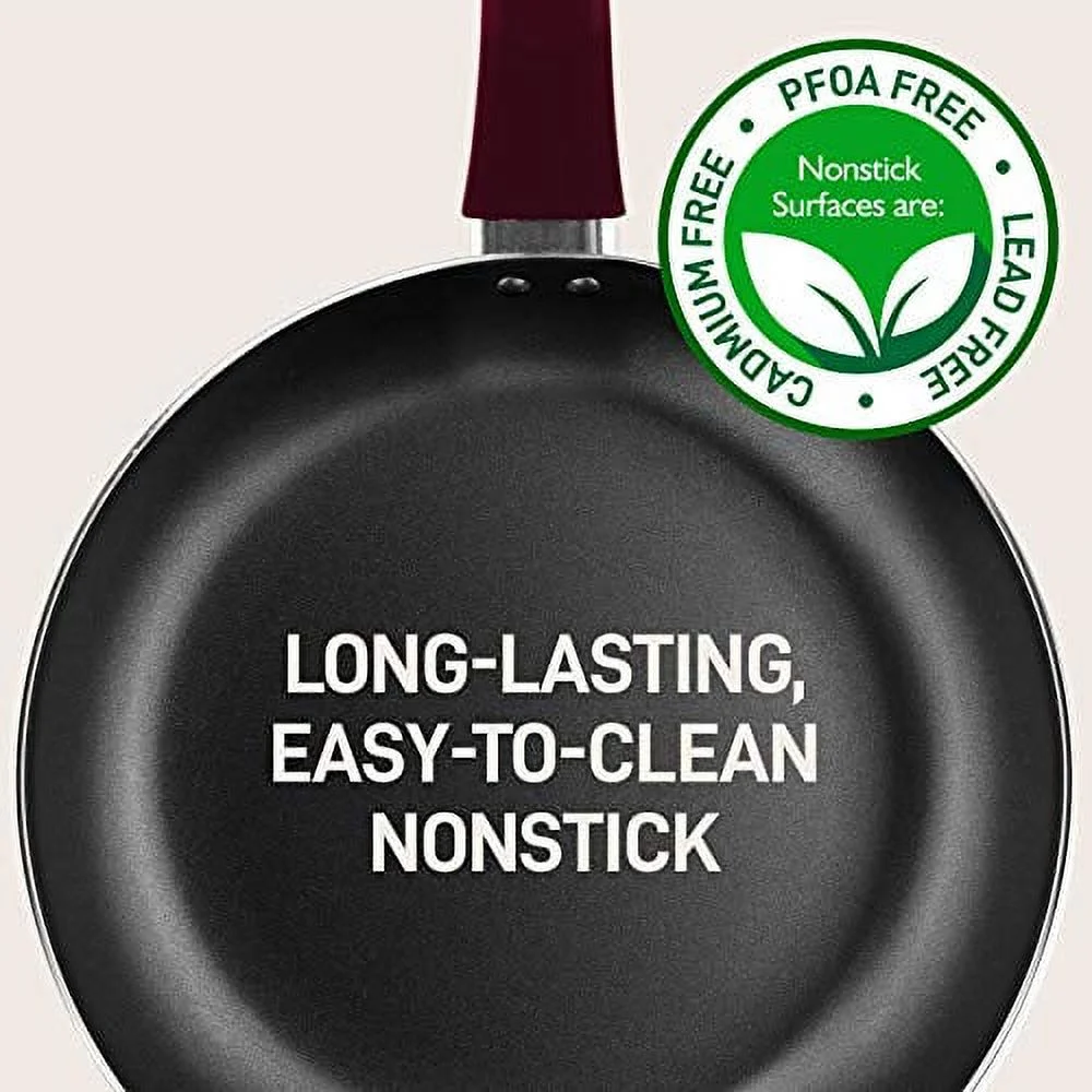 NutriChef Kitchenware Pots & Pans - Stylish Kitchen Cookware Set, Non-Stick (13-Piece Set)