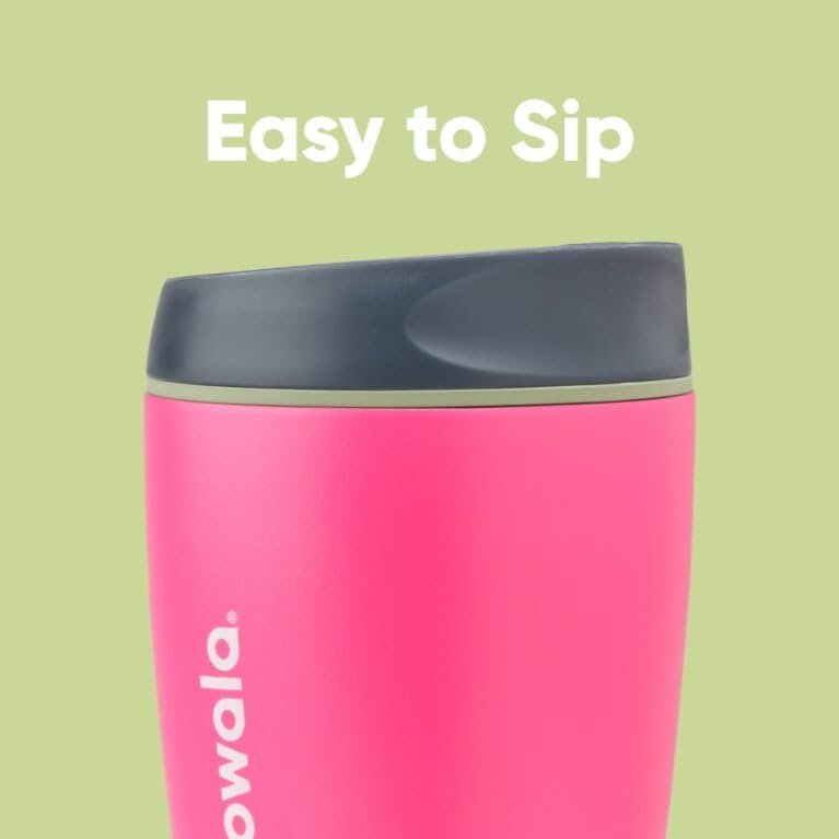 Owala SmoothSip Insulated Stainless Steel Coffee Tumbler, Reusable Iced Coffee Cup, Hot Coffee Travel Mug, BPA Free, 20 oz, Navy (Telescope Tales)