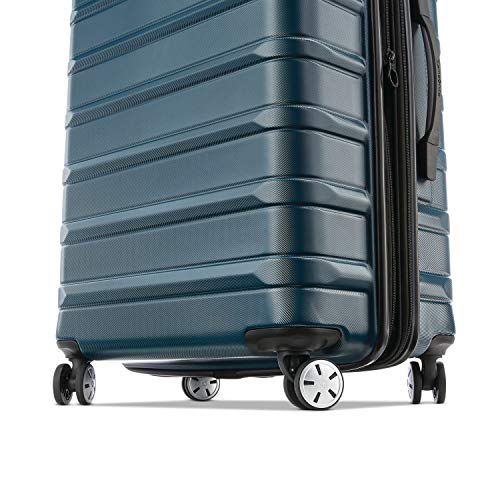 Samsonite Omni 2 Hardside Expandable Luggage with Spinner Wheels, 2-Piece Set (19/24), Lagoon Blue