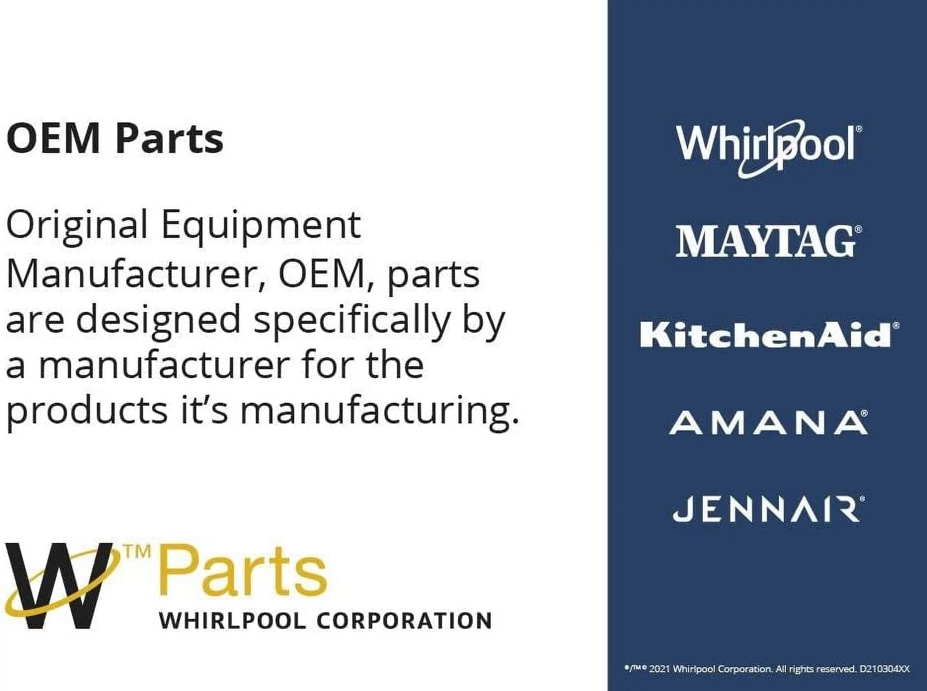Whirlpool WPW10605427 Water Pump