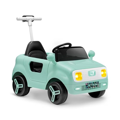 Jetson Mako Kids Electric Motor Assist Push Car, 3 Modes: Push, Drive or Remote Control, Top Speed of 3 mph, Seatbelt, Headlights, Recommended Ages: 2-4 Years, JMAKO-MGR
