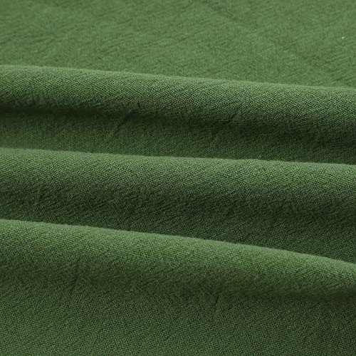 Women Linen Casual Solid Cotton Elastic Waist Drawstring Long Wide Leg Pants Elastic Winter Pants