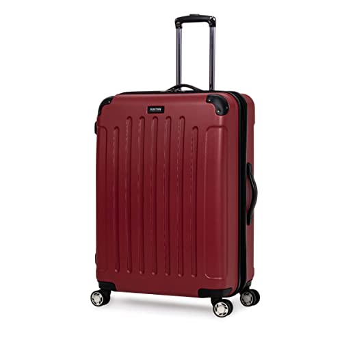 Kenneth Cole REACTION Renegade Luggage Expandable 8-Wheel Spinner Lightweight Hardside Suitcase, Navy Blue, 20-Inch Carry On