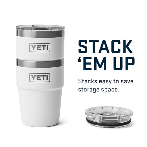 YETI Rambler 16 oz Stackable Tumbler, Vacuum Insulated, Stainless Steel with MagSlider Lid