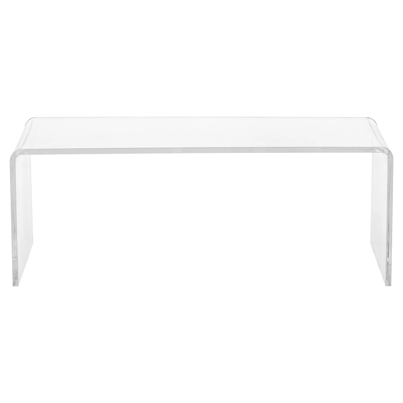 Fox Hill Trading Pure Decor Lucite and Acrylic  Coffee Table in Clear