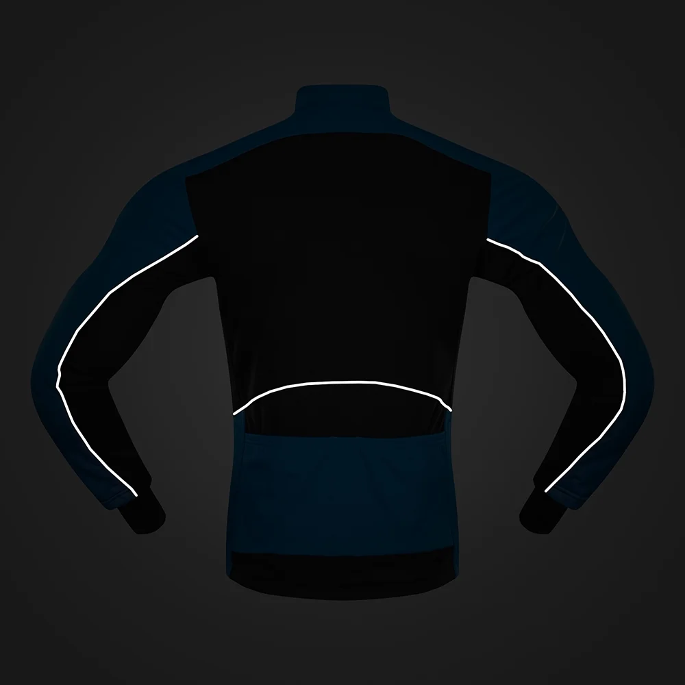 Lixada Men's Windproof Cycling Jacket Thermal Polar Fleece, MTB Bike Riding Coat