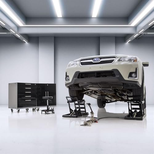 Black Widow Hydraulic Car Lift with Ramp - 3,000 lb. per Pair Capacity