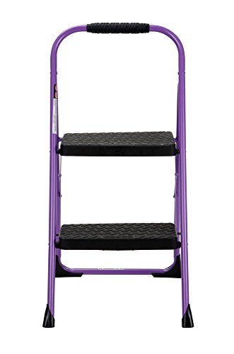COSCO 2-Step Big Step, Steel Step Stool, Gray