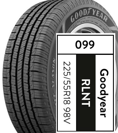 Goodyear Reliant All-Season 225/55R18 98V All-Season Tire
