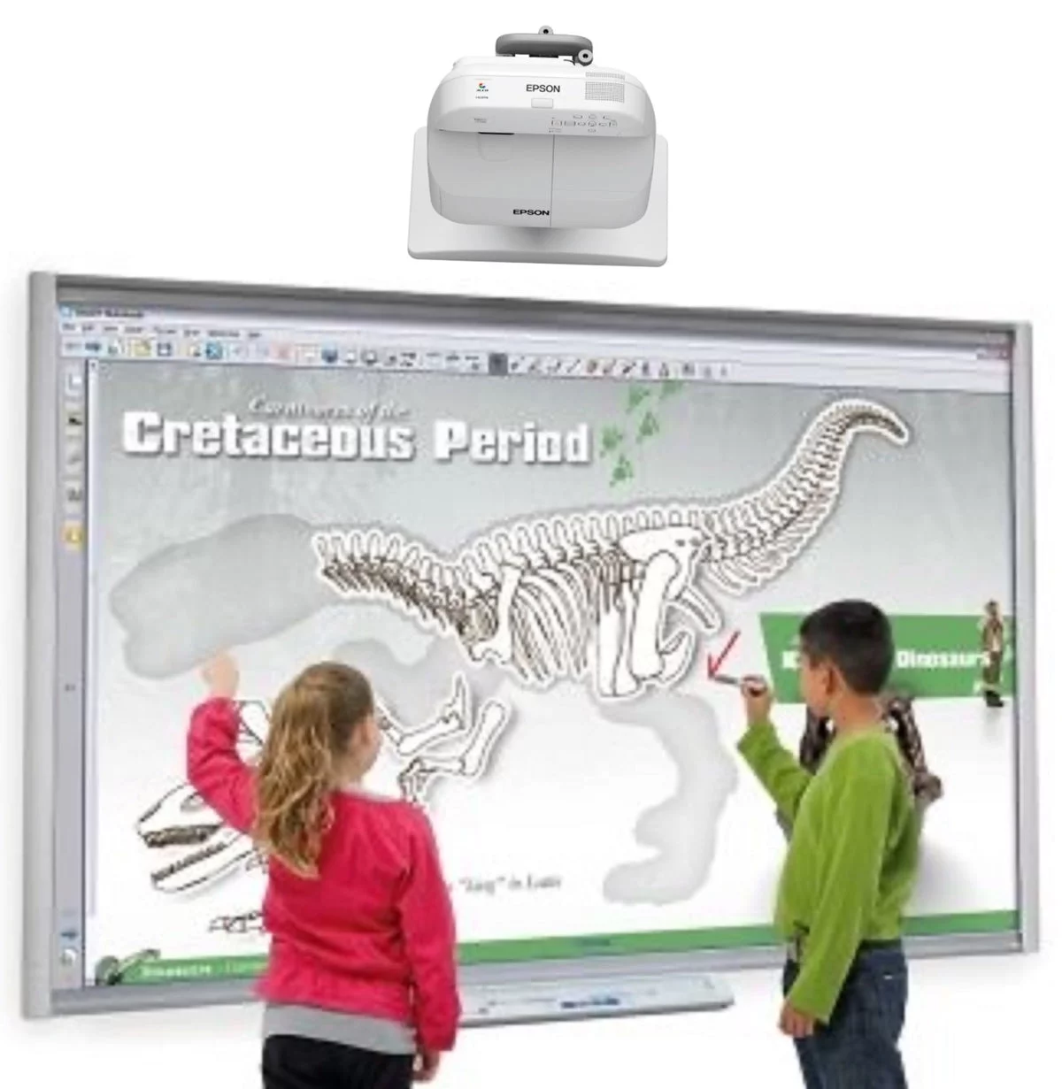 Pre-owned Electronic Whiteboard SBM680 with Projector Combo (Smart Board SBM680 with Short Throw Projector) (Good)