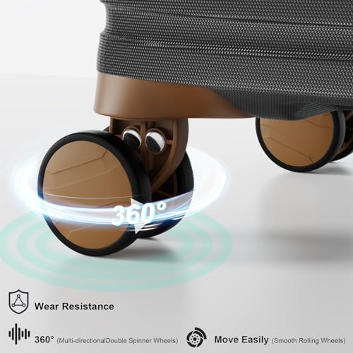 Joyway Expandable Carry on Luggage Sets Airline Approved, Lightweight Hard Shell 20 Inch Carry-on Suitcase with Spinner Wheels