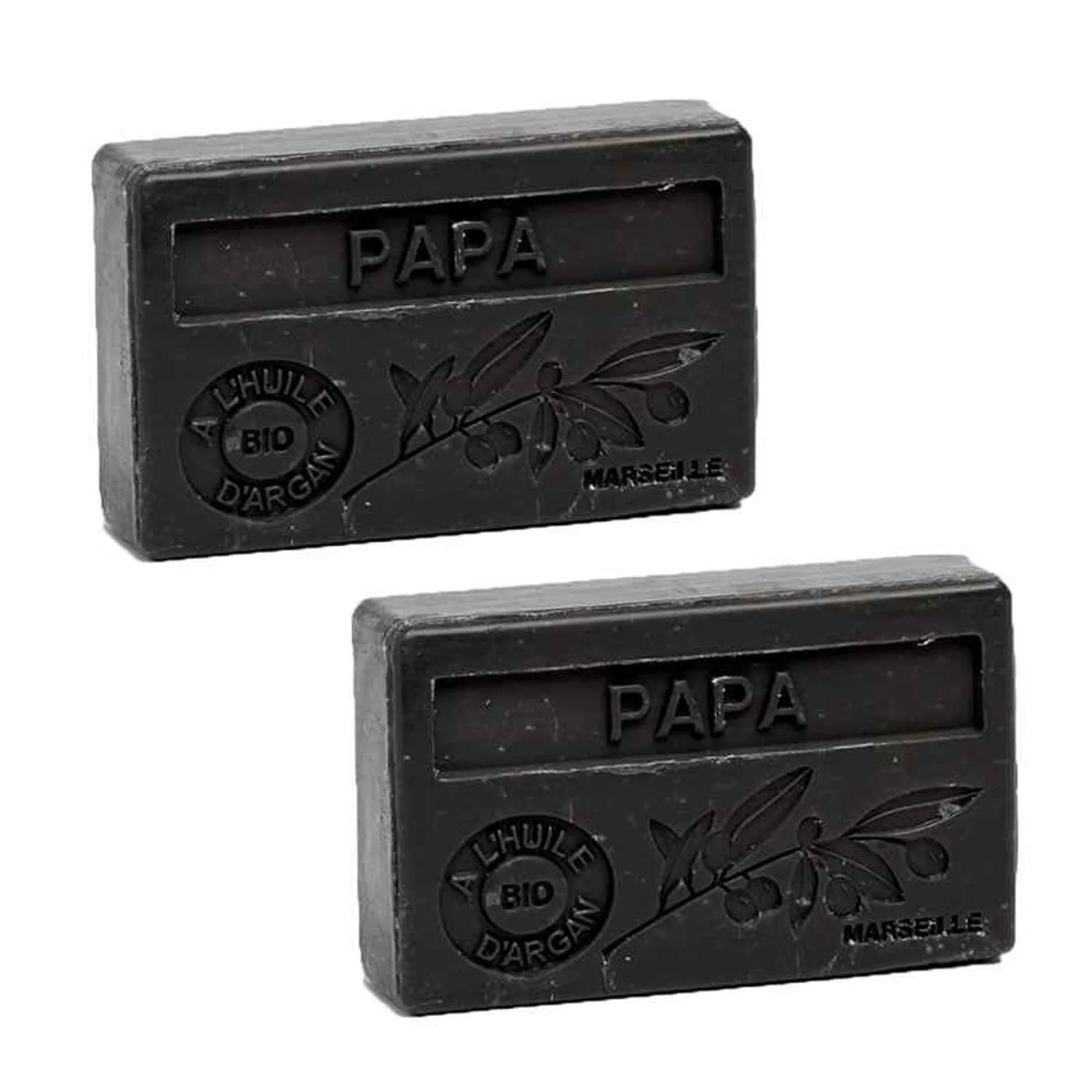 La Maison du Savon de Marseille French Organic Argan Oil Perfume Soap ? PAPA 100gr x 2pcs  Fixed Size