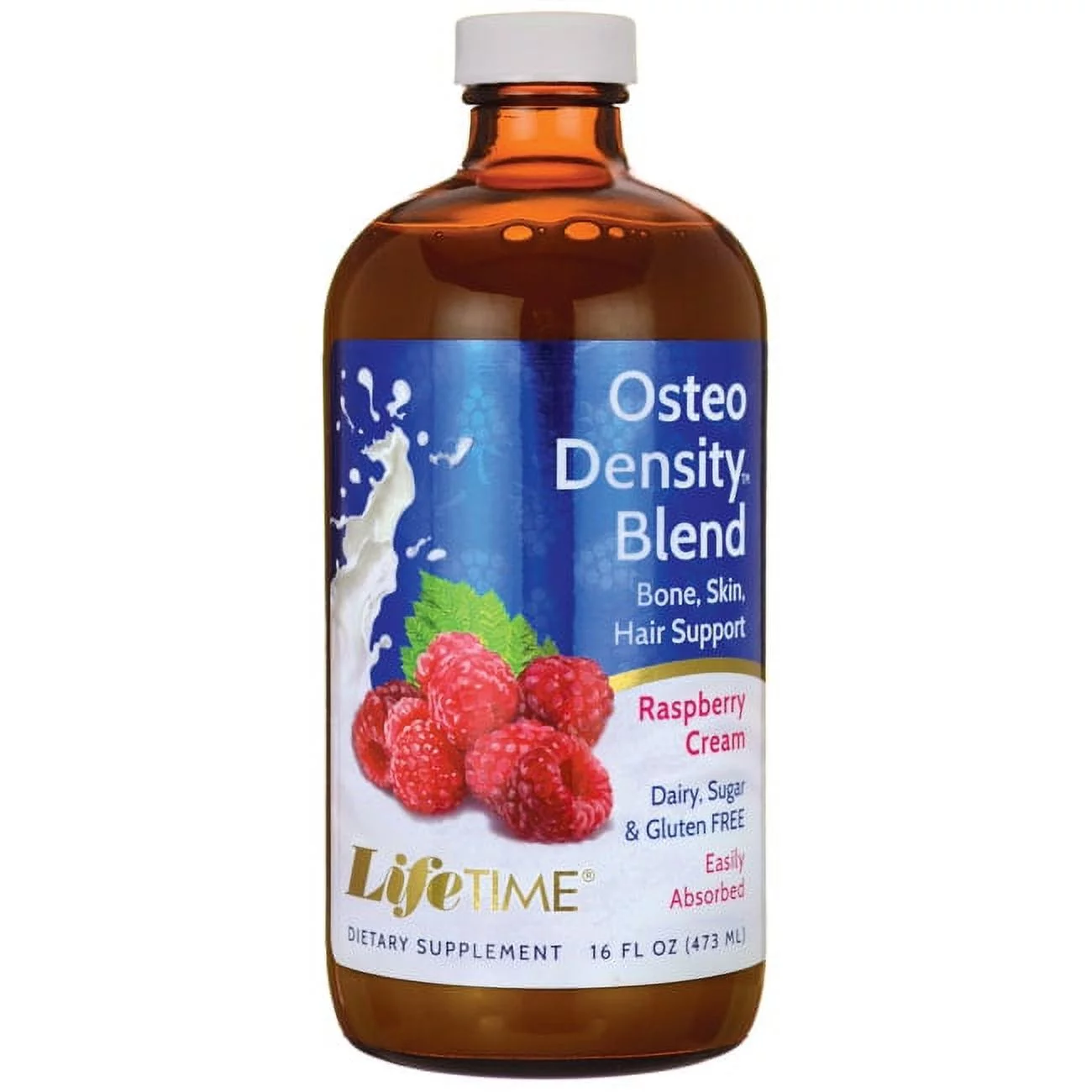 LifeTime Vitamins - Osteo Density Blend Natural Raspberry Cream Flavor - 16 fl. oz.