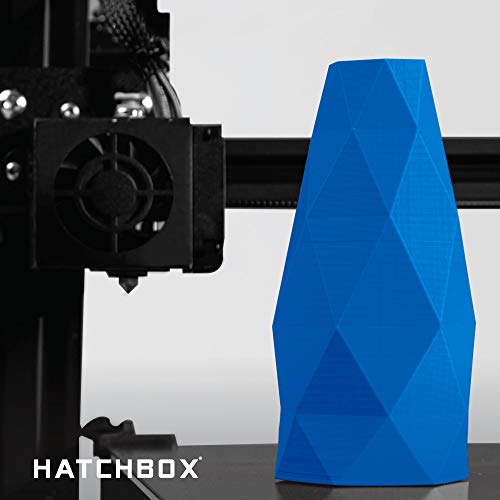 HATCHBOX 1.75mm Black PLA 3D Printer Filament, 1 KG Spool, Dimensional Accuracy +/- 0.03 mm, 3D Printing Filament