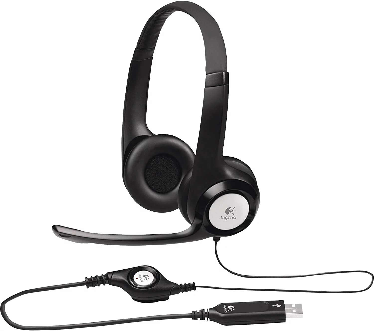 Logitech USB Headset H390 with Noise Cancelling Mic Bulk Package (Case of 20)