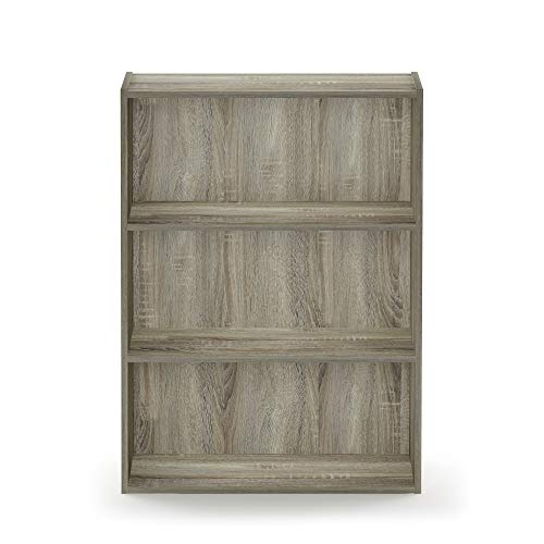 Furinno Pasir 3-Tier Open Shelf Bookcase, Americano