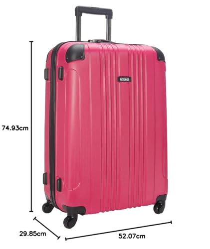 Kenneth Cole REACTION Out of Bounds Lightweight Hardshell 4-Wheel Spinner Luggage, Cobalt Blue, 20-Inch Carry On