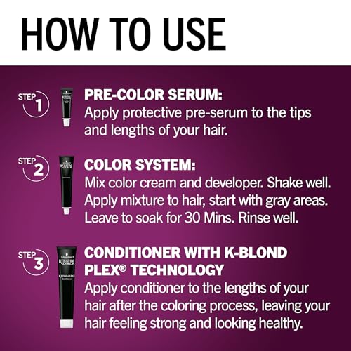 Schwarzkopf Keratin Blonde Hair Dye Platinum Blonde 001, Ultra Lightening Kit, 1 Application - Hair Bleach Enriched with Keratin, Lightens up to 9 Levels and Protects Hair from Breakage**