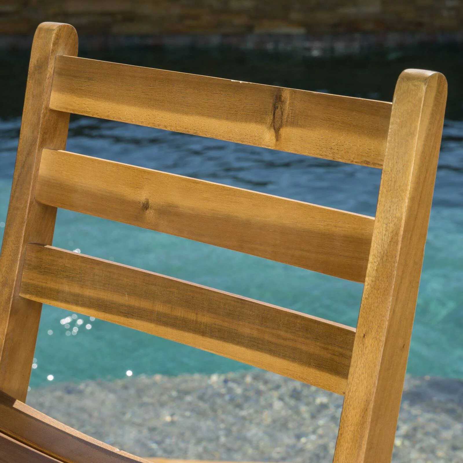 Atlantic 31-Inch Outdoor Folding Wood Bar Stools (Set of 2)