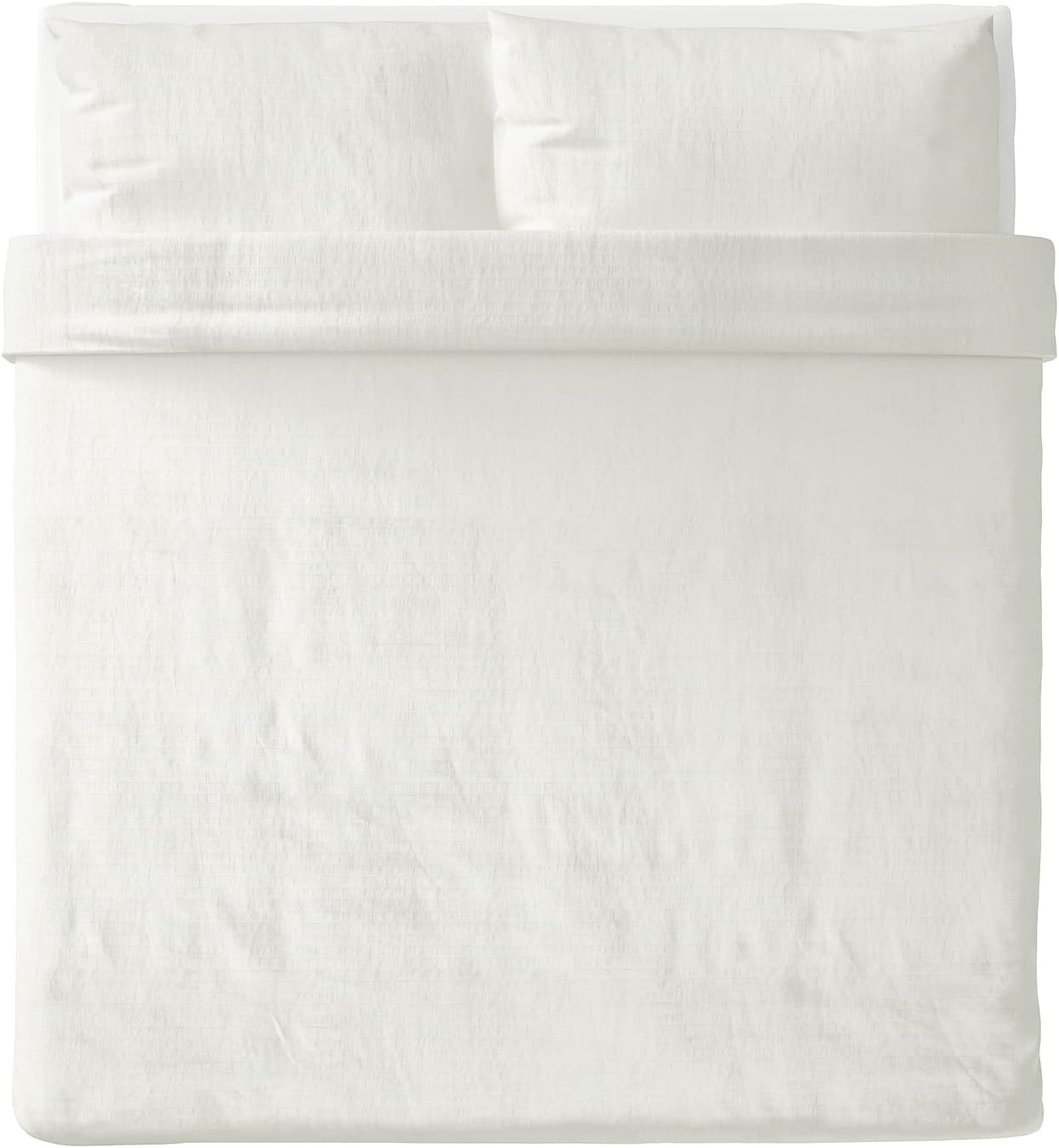 Ikea Ofelia VASS Duvet Cover and Pillowcases, King, White
