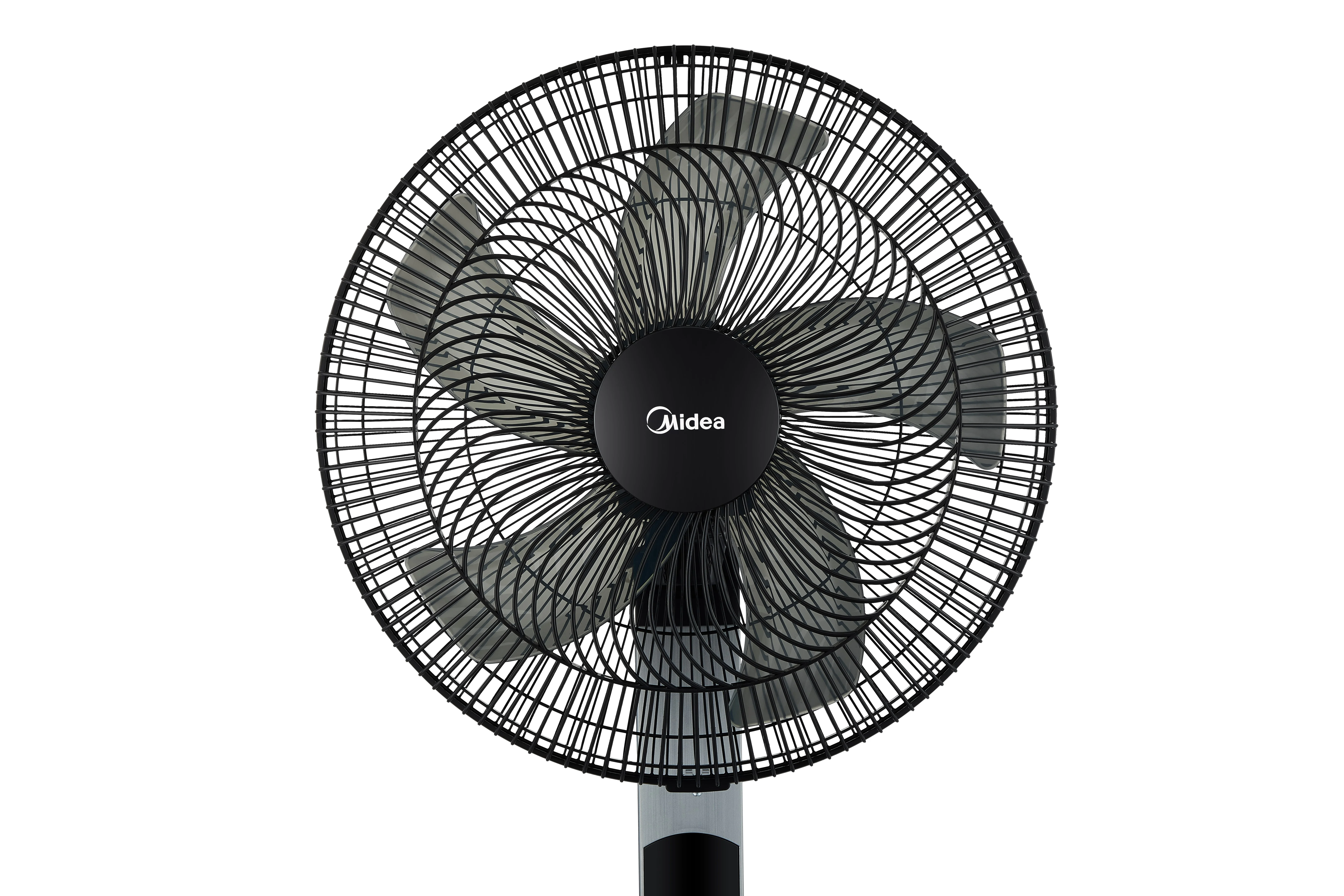 Midea 16-inch Smart Pedestal DC Fan with Wi-Fi, Black
