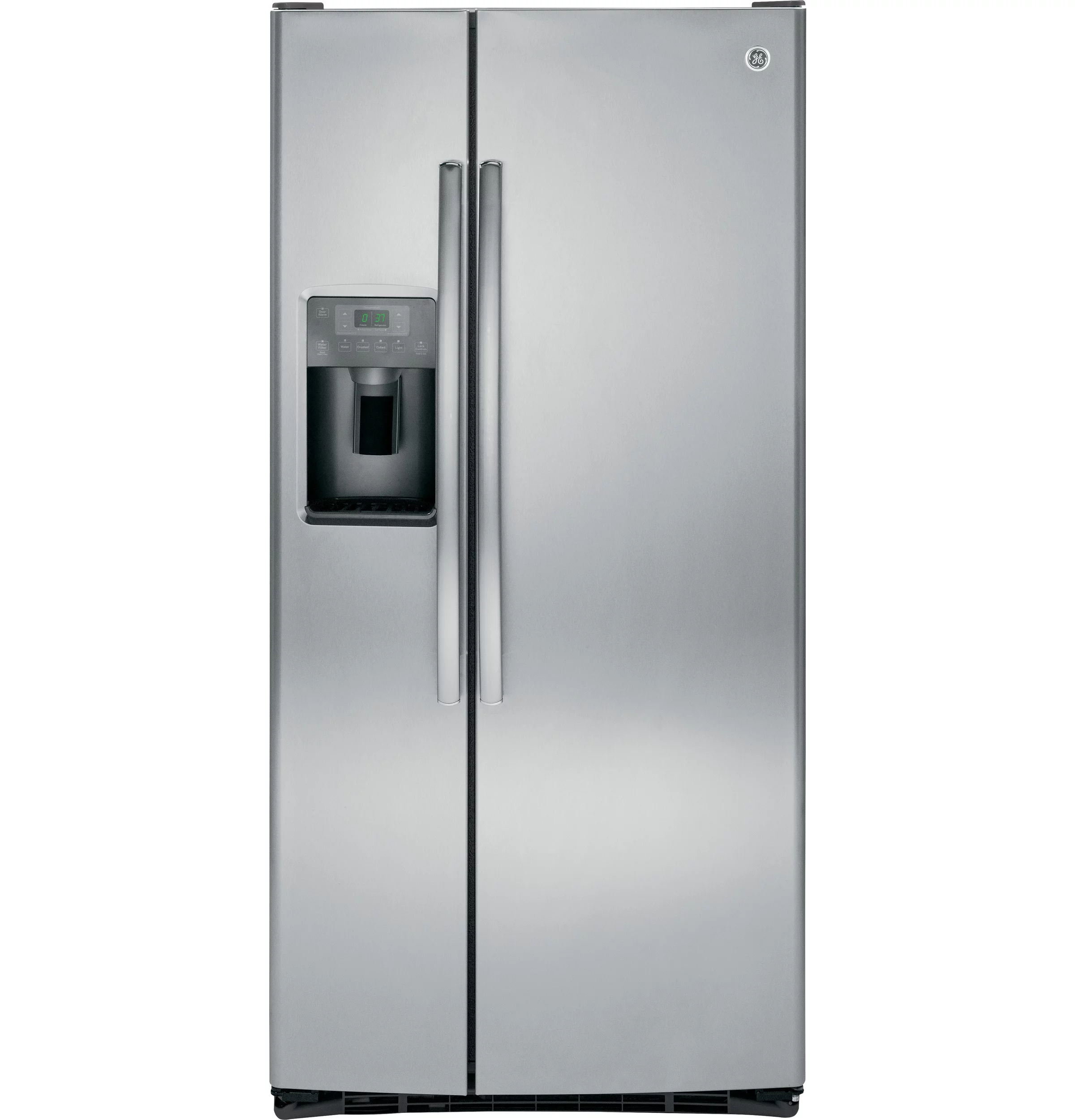 GE Appliances GSS23GSKSS 33 Inch Freestanding Side by Side Refrigerator Stainless Steel
