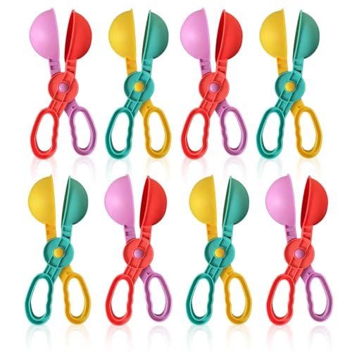 8 Pcs Snow Toys, Snowball Maker Winter Snowball Tool Kit with Handle for Snow Ball Shapes Fights Outdoor Indoor Winter Snowball Fight Maker Tool Clip for Kid Toddlers Adults