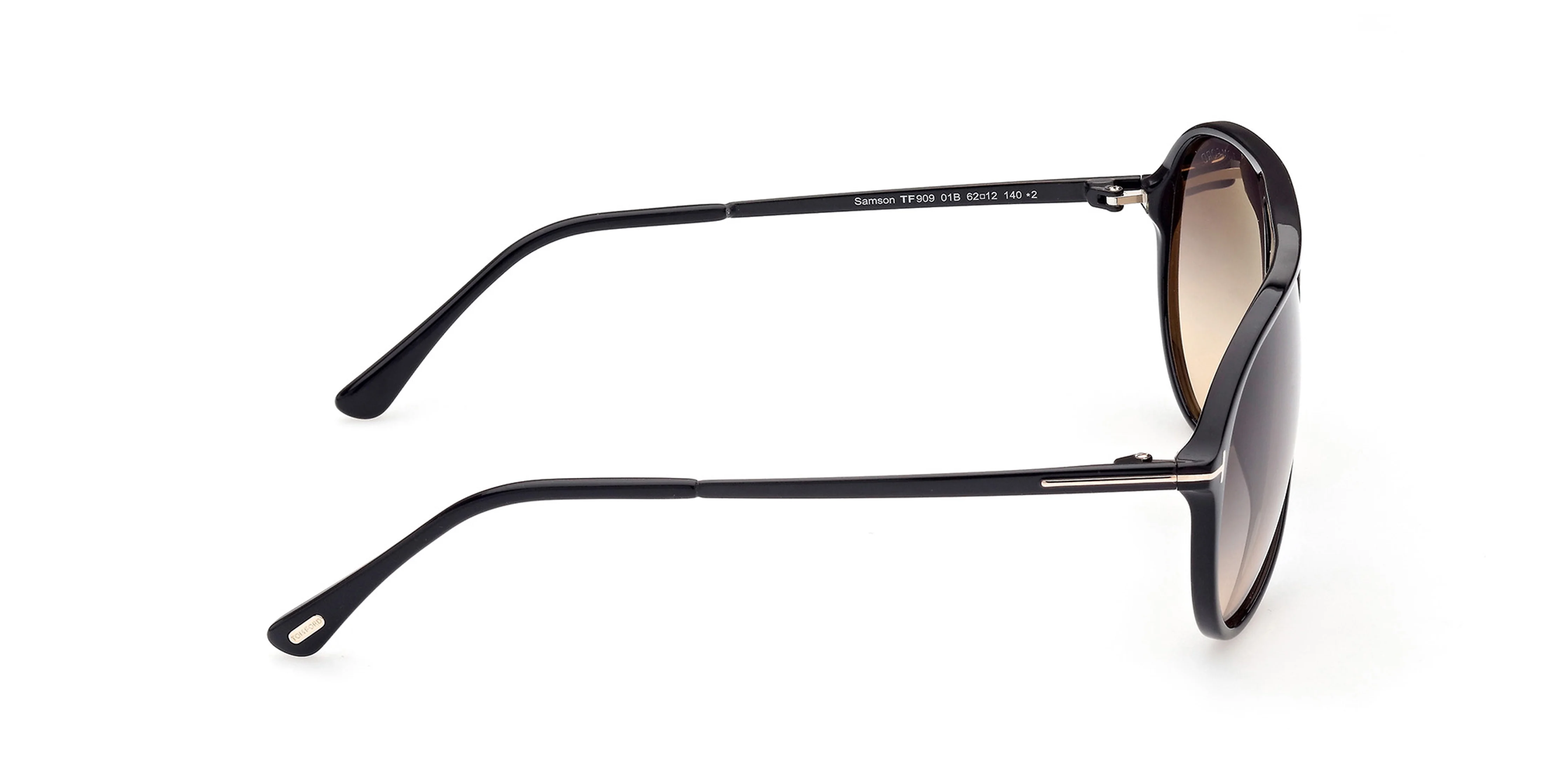 Tom Ford Samson Smoke Gradient Pilot Men's Sunglasses FT0909 01B 62