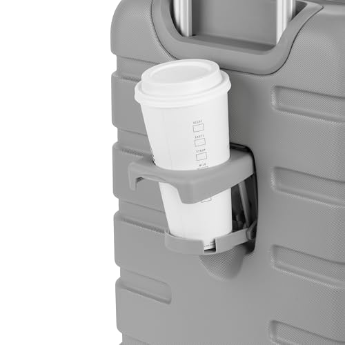 SwissGear 7366 Hardside Expandable Luggage with Spinner Wheels, White, Carry-On 19-Inch