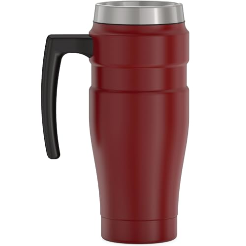 THERMOS Stainless King Vacuum-Insulated Travel Mug, 16 Ounce, Matte Stainless Steel