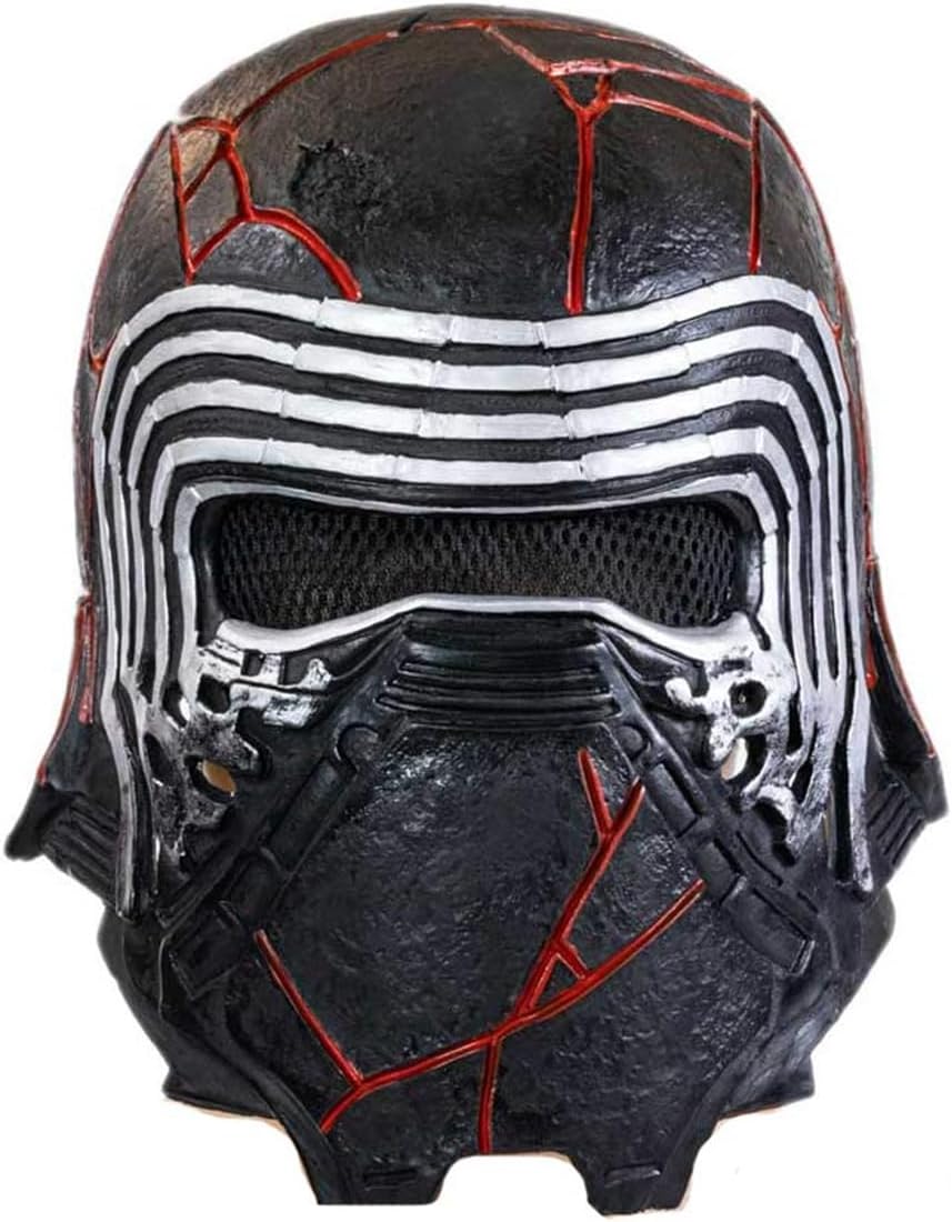 Kylo Ren Helmet Mask Newest Force Awakens Cosplay Latex Deluxe SW Cosplay Costume Replica for Halloween