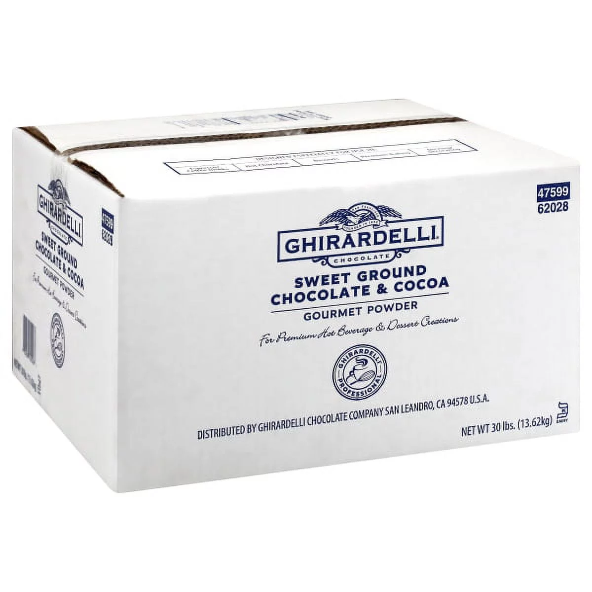 Ghirardelli Sweet Ground Chocolate & Cocoa Powder, 30 Pound
