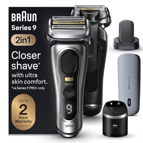 Braun Series 9 9330s Rechargeable Wet & Dry Men's Electric Shaver, Battery Powered