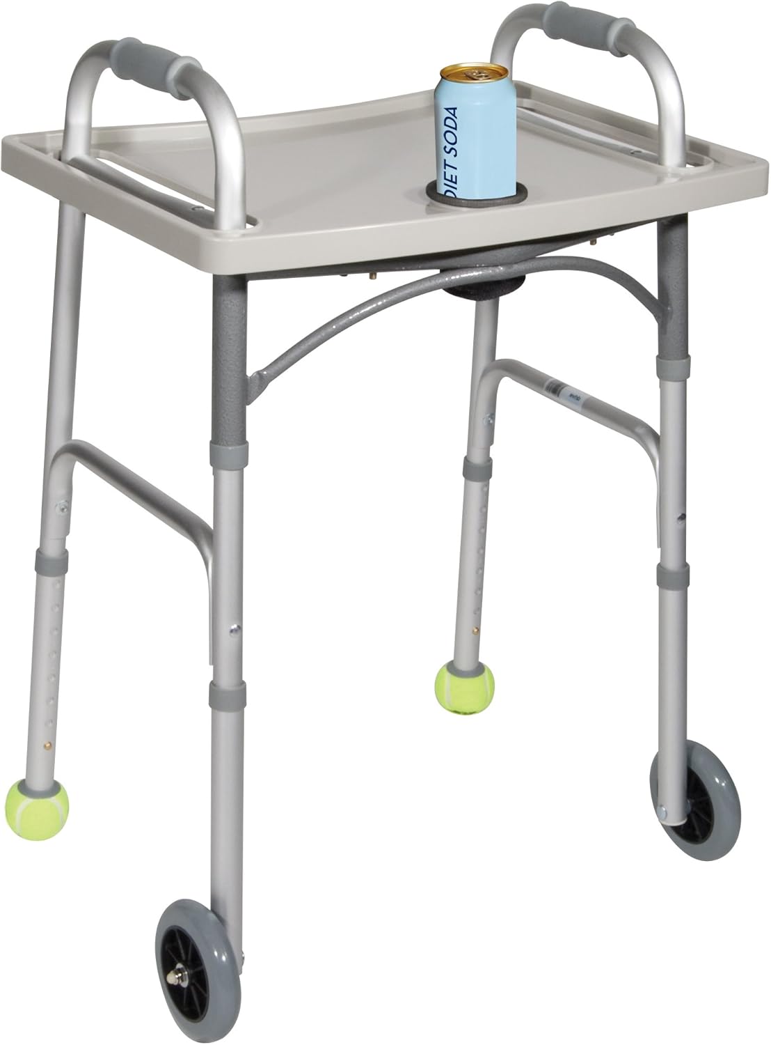 Drive Medical 10124 Walker Tray with Cup Holder, Gray