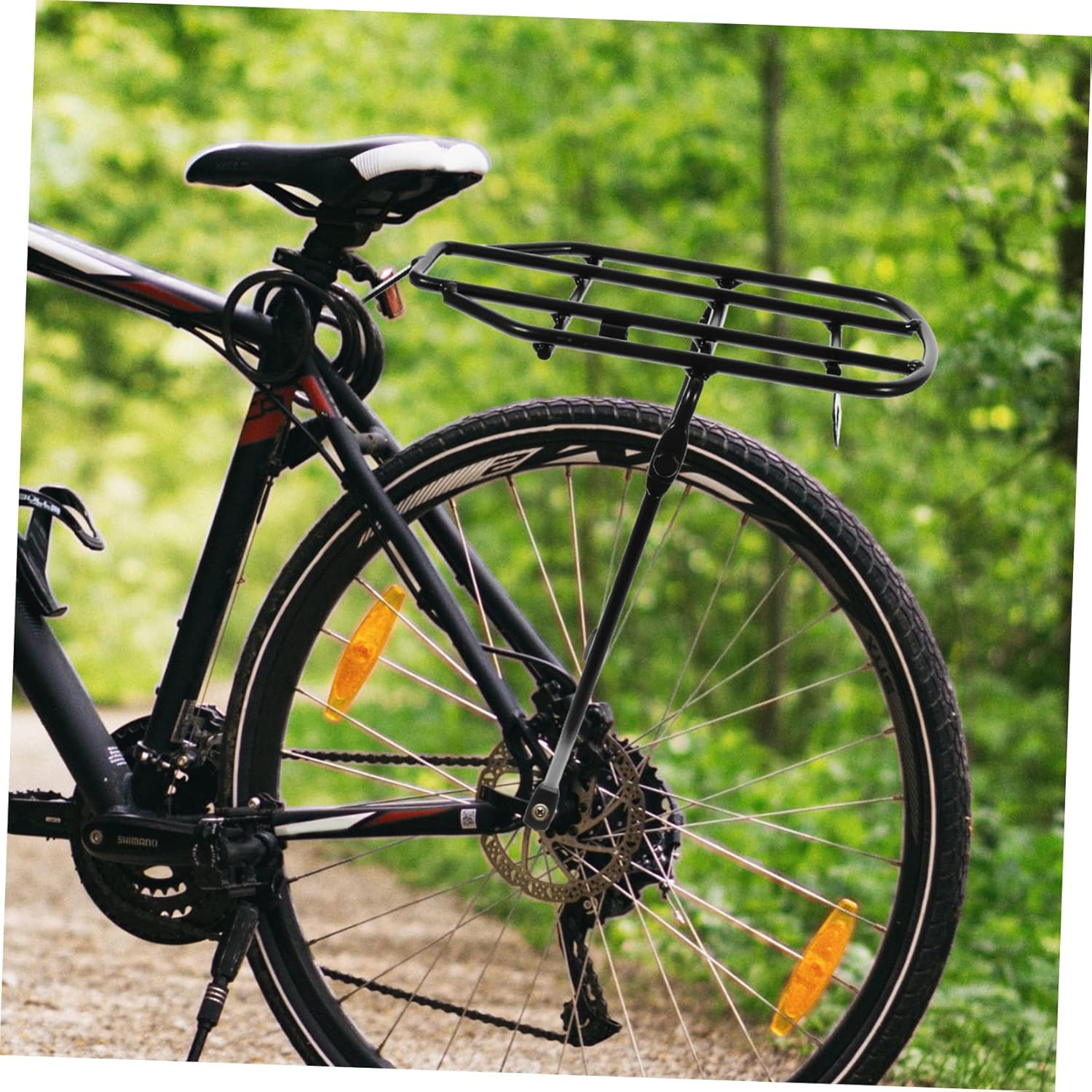 Toddmomy 2pcs Bicycle Rear Seat Bicycles Luggage Carrier Rack Bicycles Rack Mat Bike Back Electric Bike Accessories Bike for Kids Bike Rear Rack Mat Child Power Supply Luggage Rack Metal