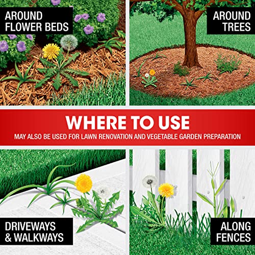 Roundup Concentrate Plus Weed and Grass Killer - Includes Easy Measure Cap, 64 oz.