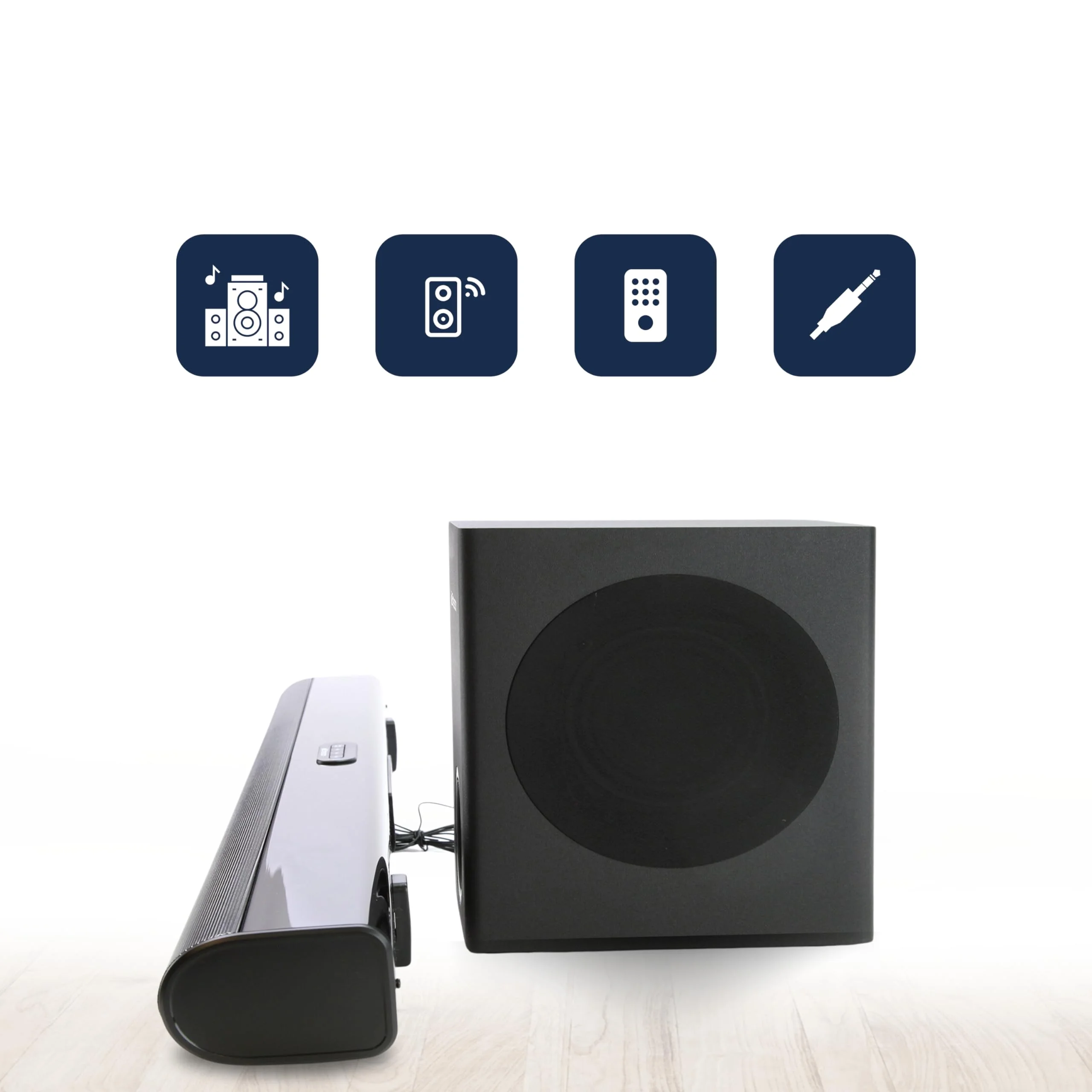 Emerson EHS-2050 2.1 Sound Bar System, 50 W RMS