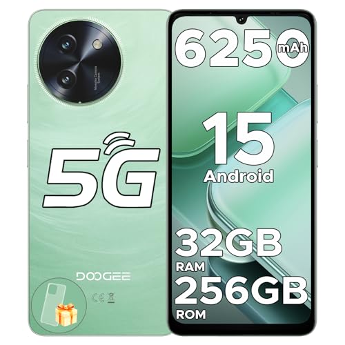 DOOGEE Note 59 Pro Unlocked Cell Phone 5G Android 15,32GB+256GB/TF 2TB Android Phone,6250mAh Battery,6.75