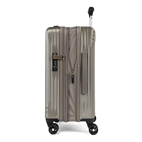 Travelpro Maxlite Air Hardside Expandable Carry on Luggage, 8 Spinner Wheels, Lightweight Hard Shell Polycarbonate Suitcase, Shadow Grey, Carry On 21-Inch