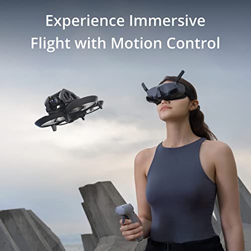 DJI Avata Pro-View Combo - First-Person View Drone UAV Quadcopter with 4K Stabilized Video, Super-Wide 155° FOV, Emergency Brake and Hover, Includes New RC Motion 2 and Goggles 2