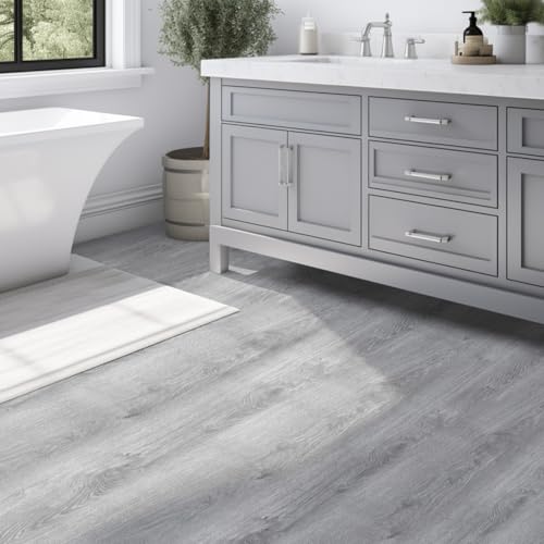 Luxury Thicken Wood Grain Peel and Stick Floor Tiles 17.72