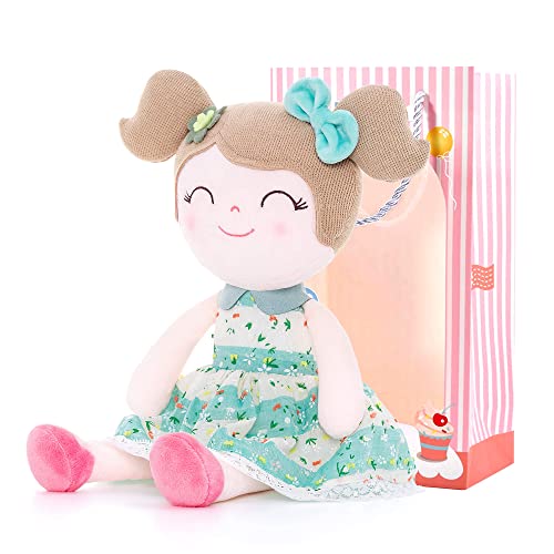 Gloveleya Baby Girl Gift First Baby Doll Plush Doll Print Sunflowers
