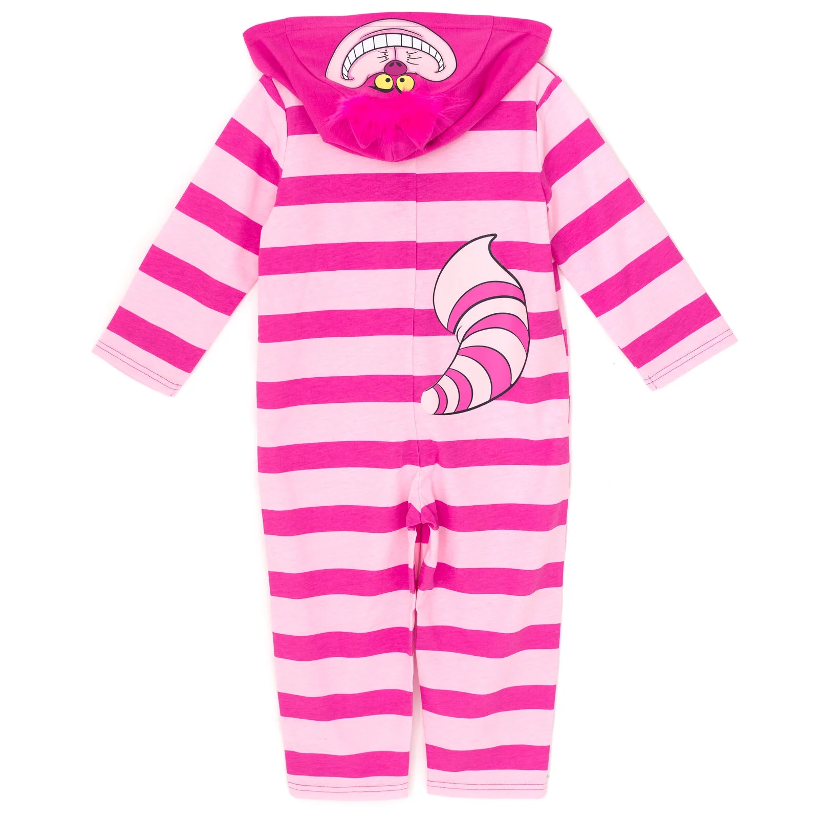 Disney Alice in Wonderland Cheshire Cat Little Boys Zip Up Coverall Tail Pink 7-8